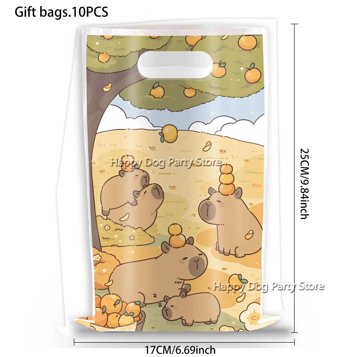 Cartoon Capybara Party Supplie – обзор и цена Gift Box Wrap Set