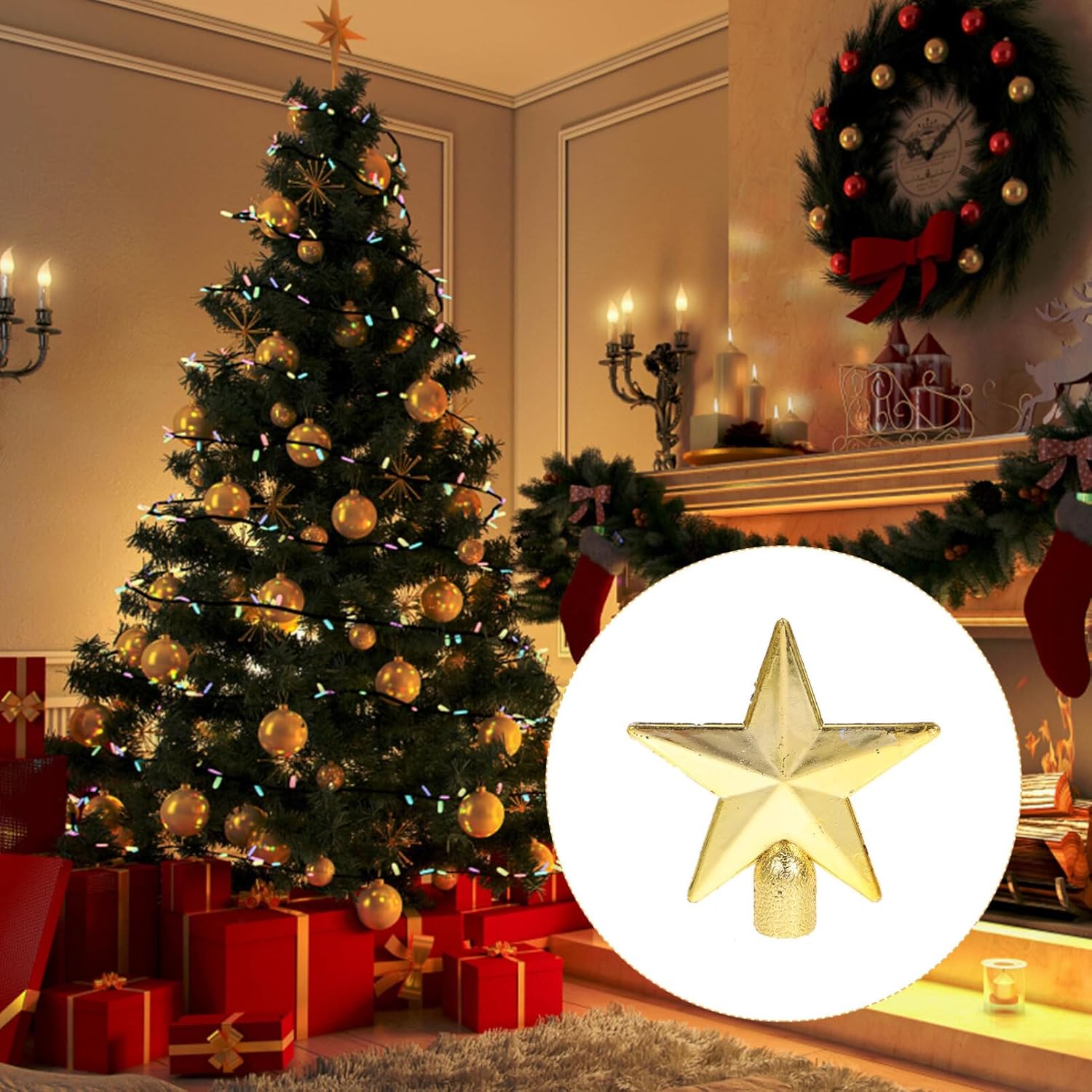 6cm Mini Christmas Tree Topper – обзор и цена Star Tree Topper