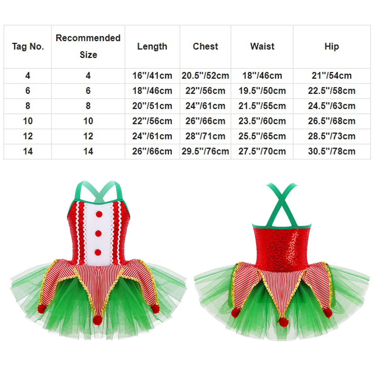 Kids Girls Sleeveless Sequins  – обзор и цена Elf Costume Christmas