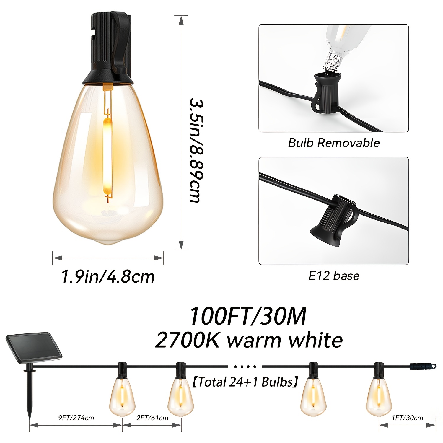 Solar Lights Outdoor, 100ft Pa – обзор и цена Christmas Lights Outdoor