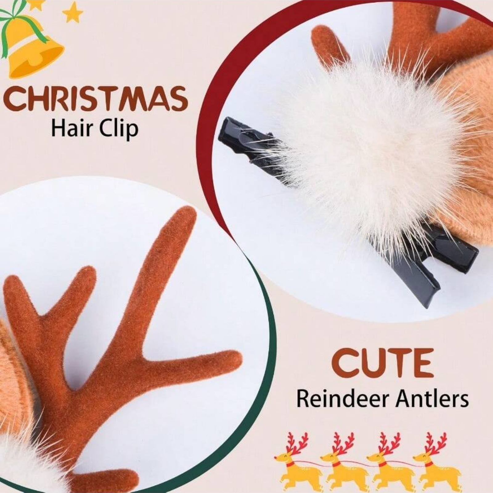 2pcs Christmas Reindeer Antler – обзор и цена Reindeer Antlers Headband