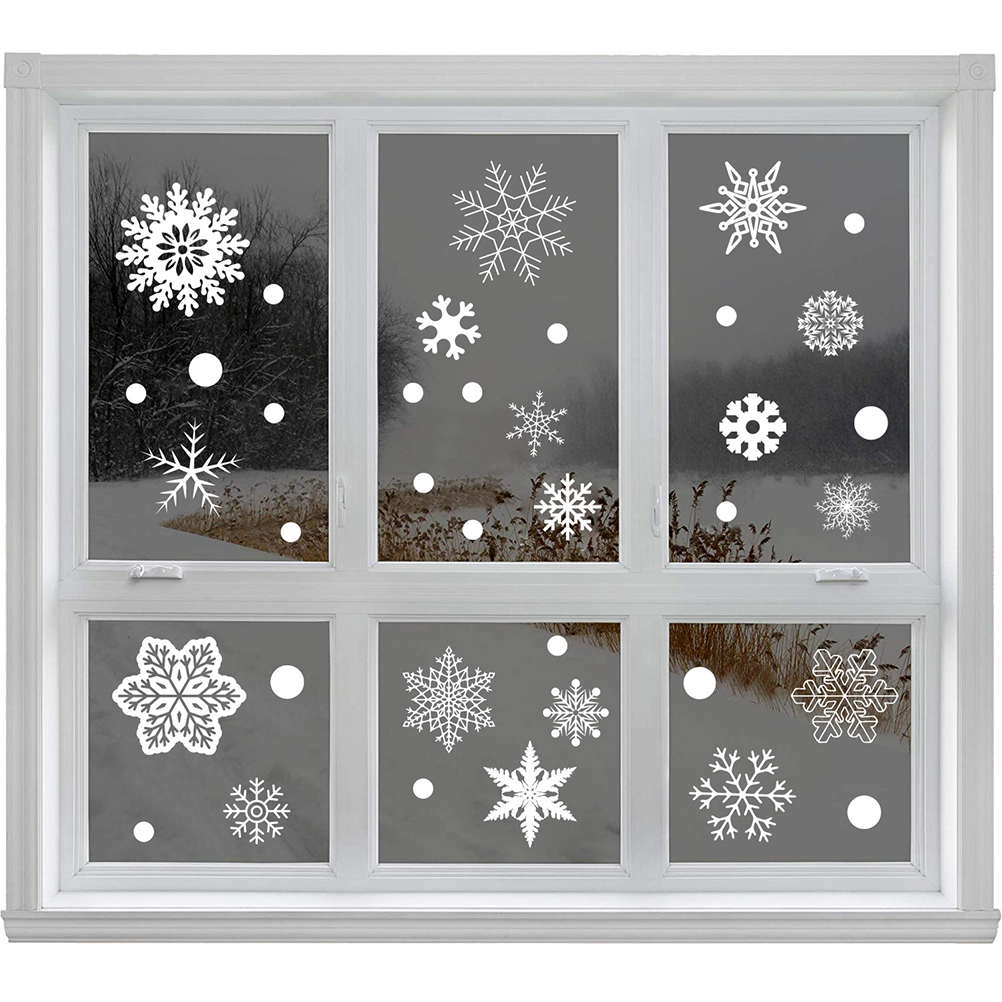 37PCS Gift Xmas Festival Suppl – обзор и цена Snowflake Window Decal