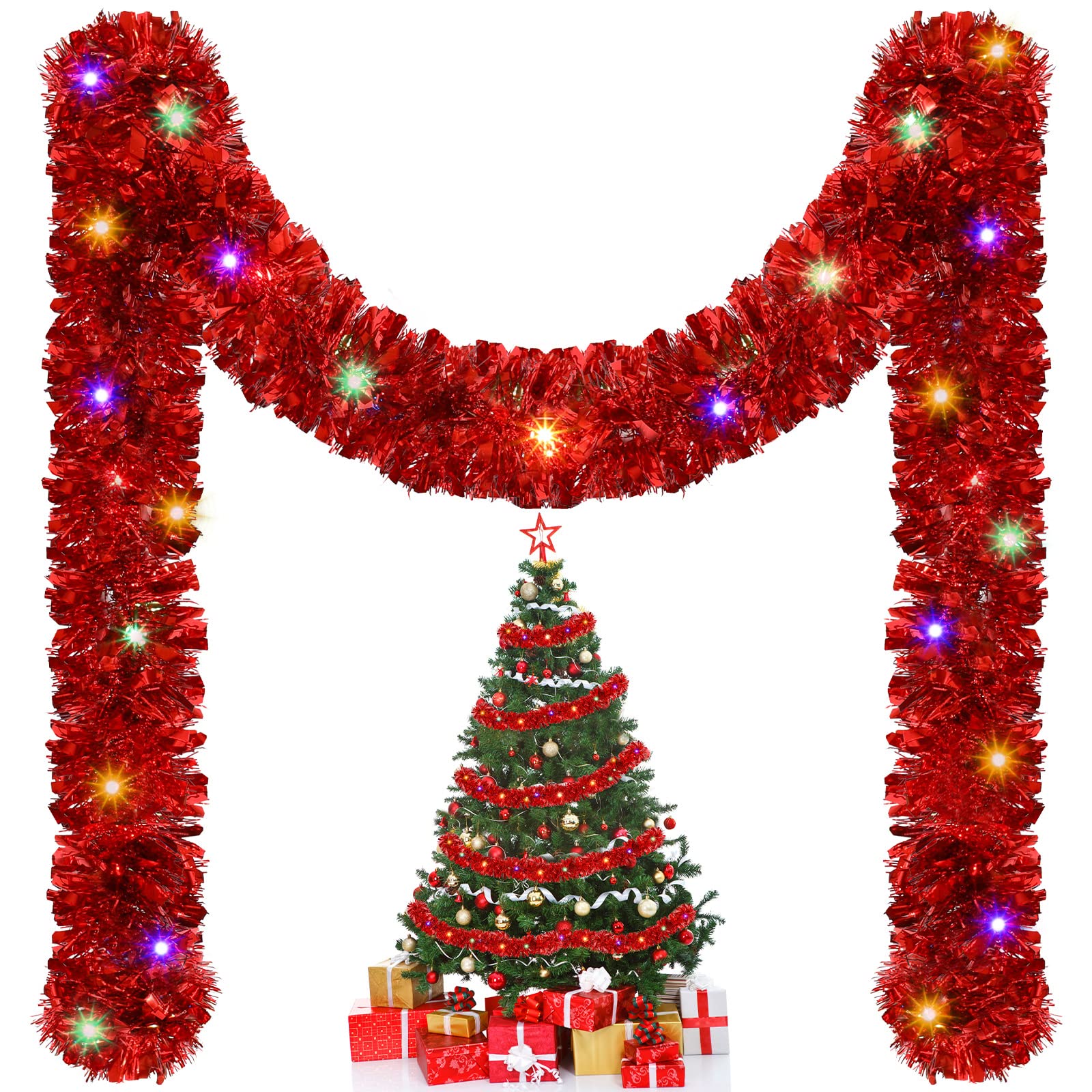 1/3pcs 5M Christmas Tinsel Gar – обзор и цена Tinsel Garland Decoration