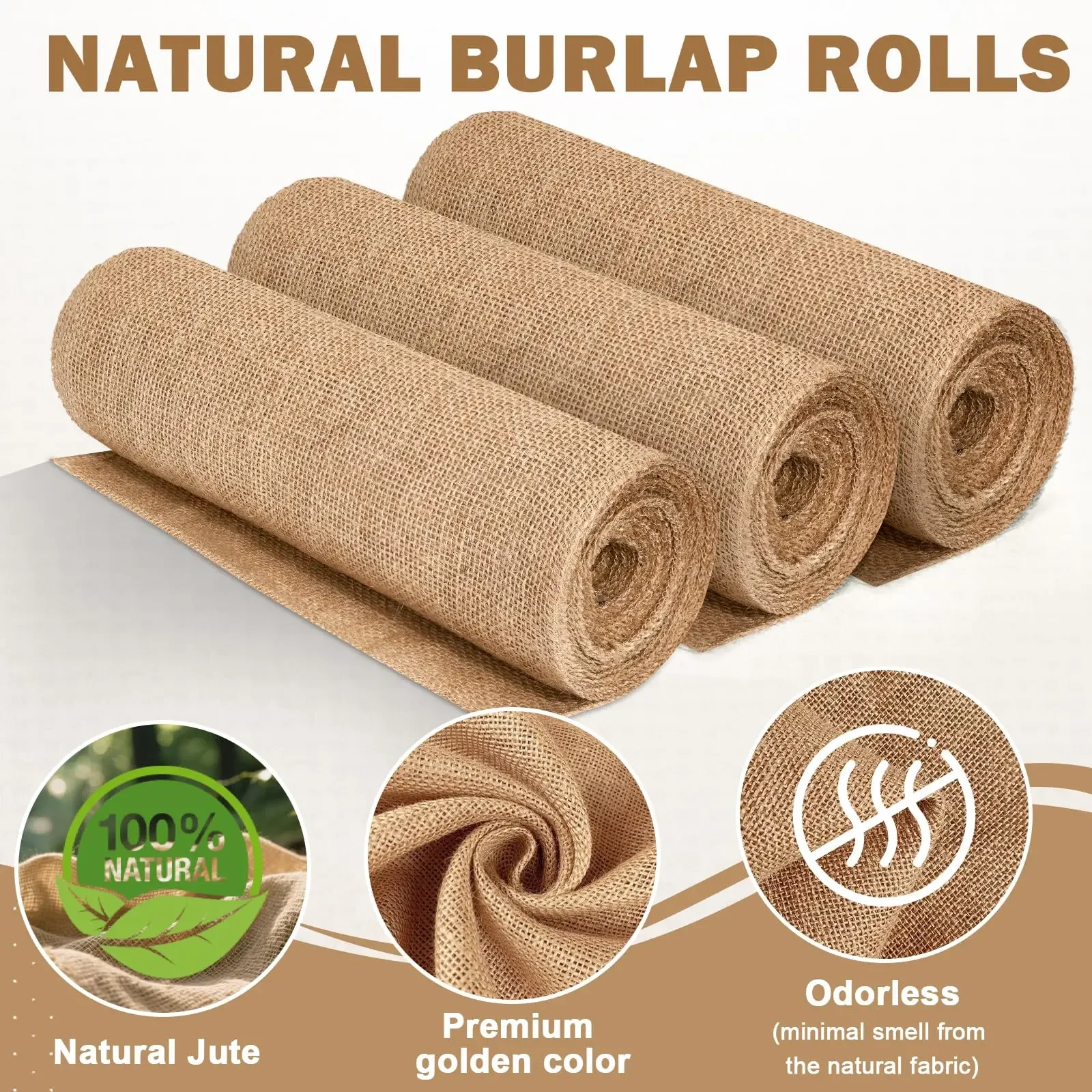 New Desig Beige Burlap Roll 30 – обзор и цена Christmas Table Runner