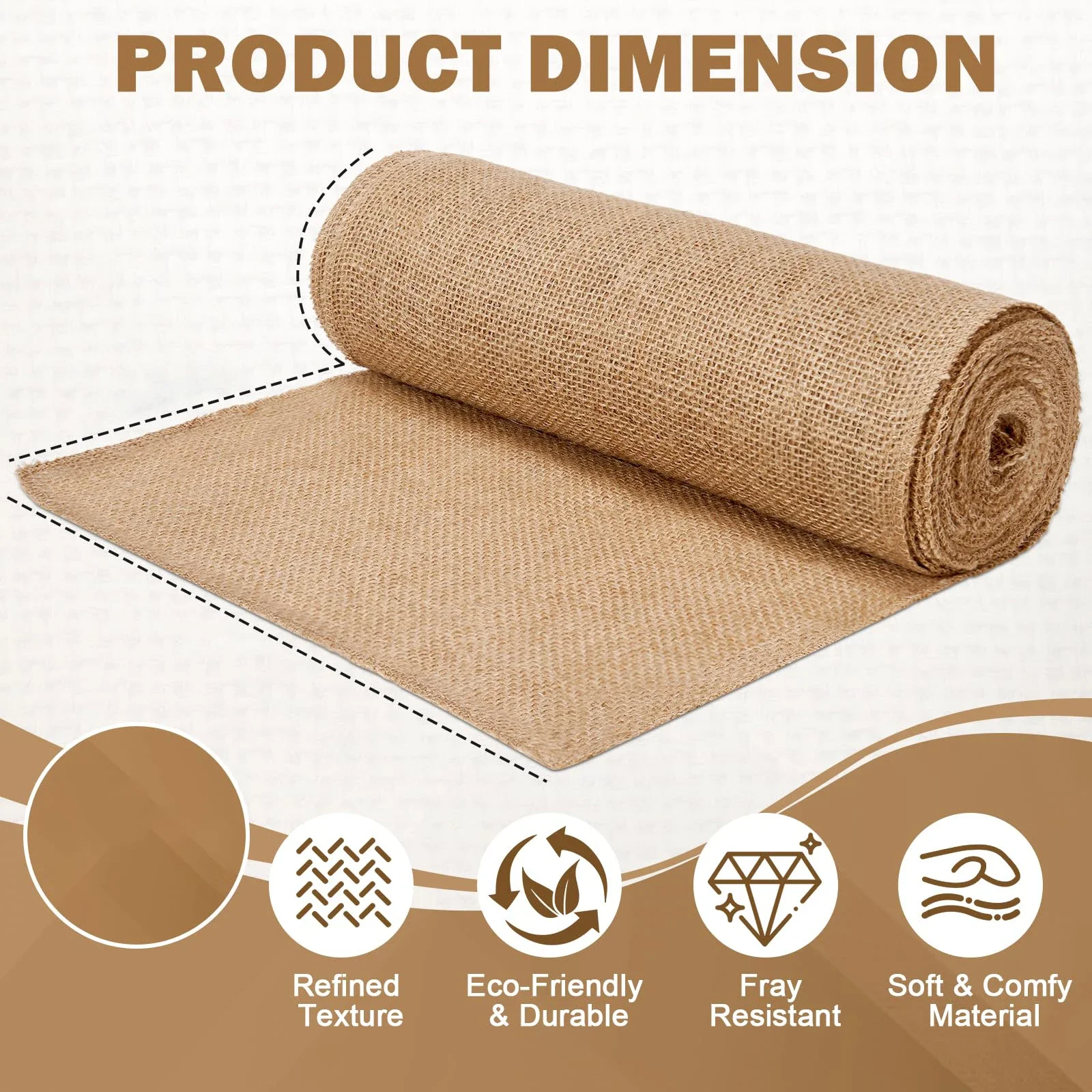 New Desig Beige Burlap Roll 30 – обзор и цена Christmas Table Runner