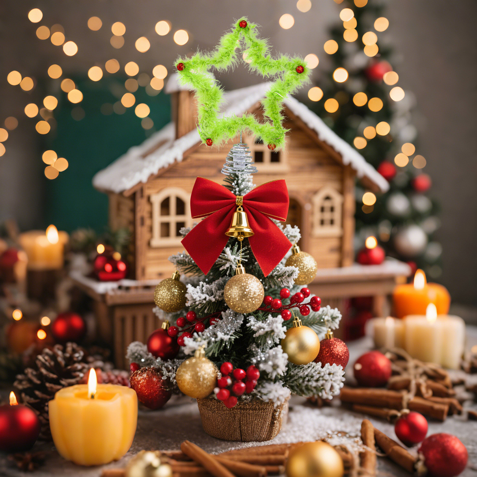 Christmas Fuzzy Grinch Star Tr – обзор и цена Star Tree Topper