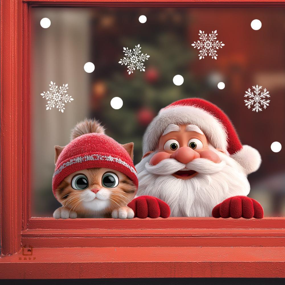 2pcs Christmas Window Clings S – обзор и цена Snowflake Window Decal