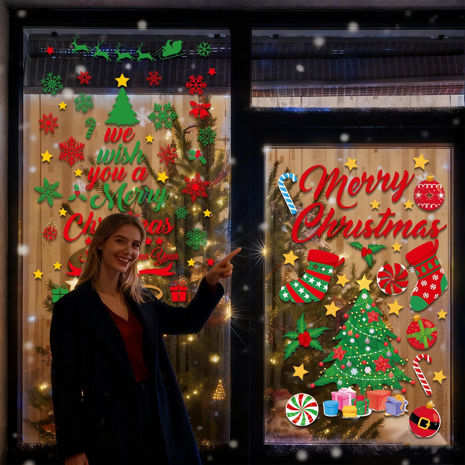 3 Pieces Christmas wall sticke – обзор и цена Snowflake Window Decal