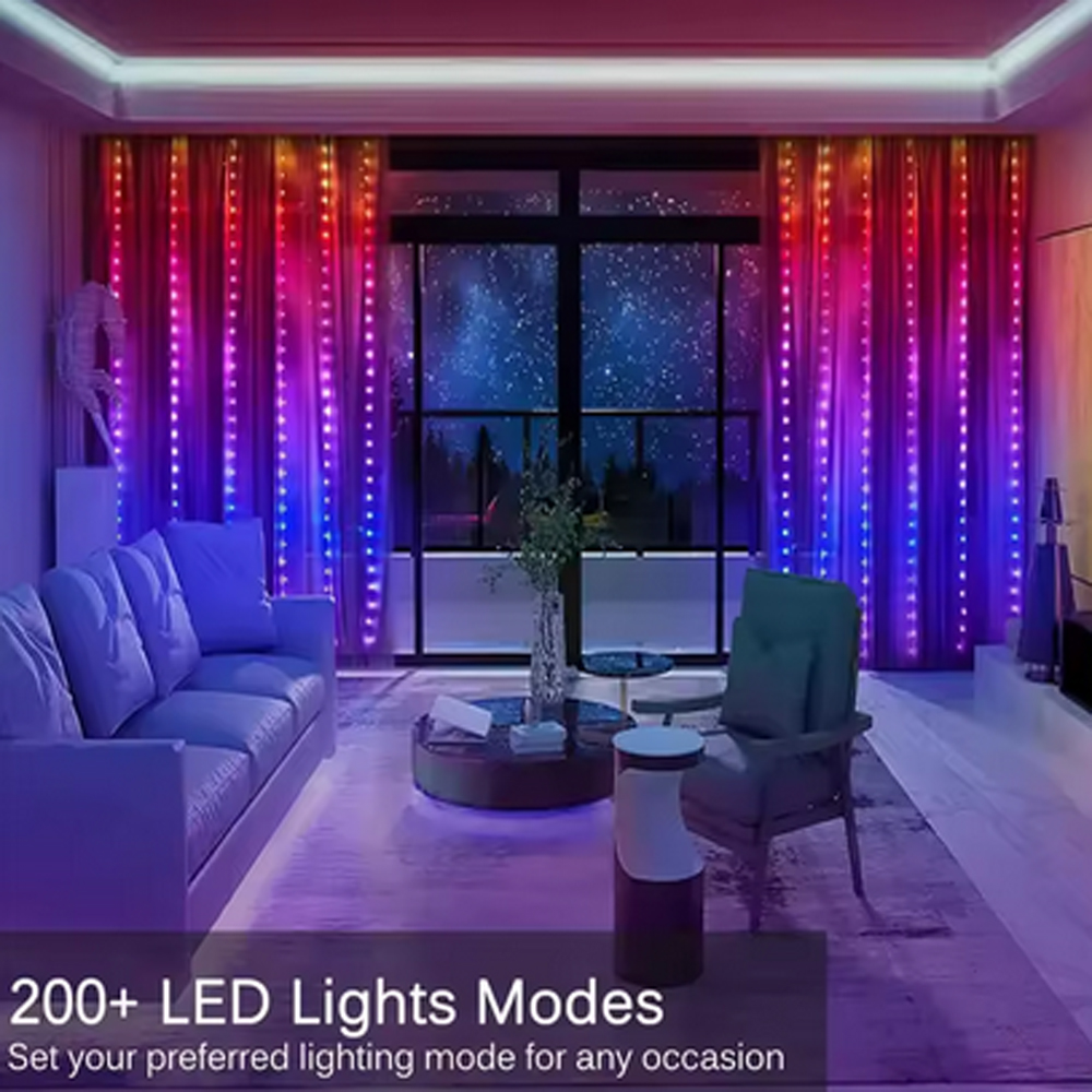 3M RGB Smart LED Curtain Light – обзор и цена Led Fairy String Lights