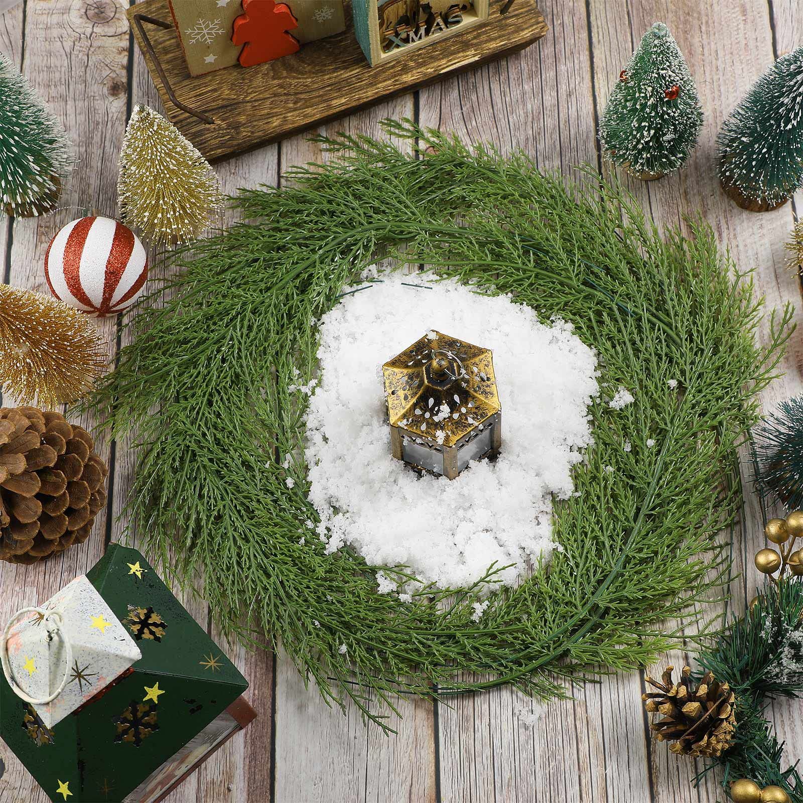 20Pcs Artificial Pine Sprigs F – обзор и цена Christmas Wreath Fake