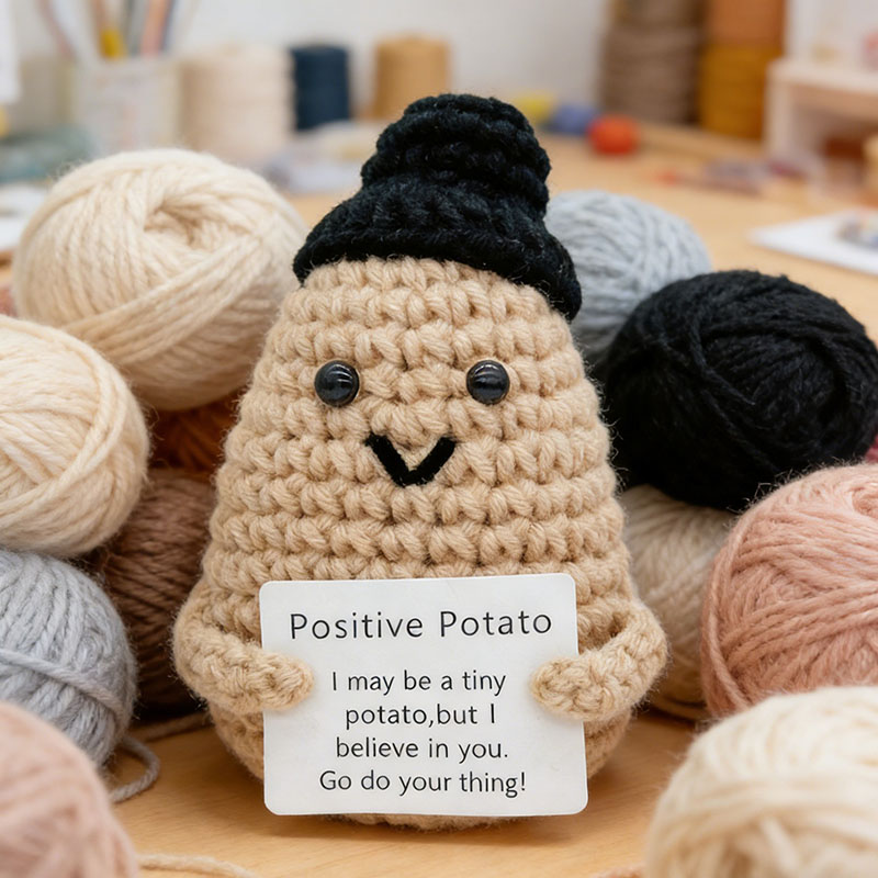 Cute Positive Potato Crochet D – обзор и цена Santa Hat Plush