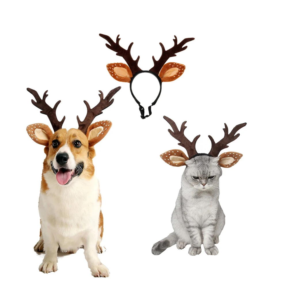 Dogs Headbands Deer Costume Ha – обзор и цена Reindeer Antlers Headband