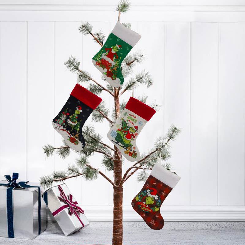 Christmas Stocking Grinch Sock – обзор и цена Christmas Stocking Hanging
