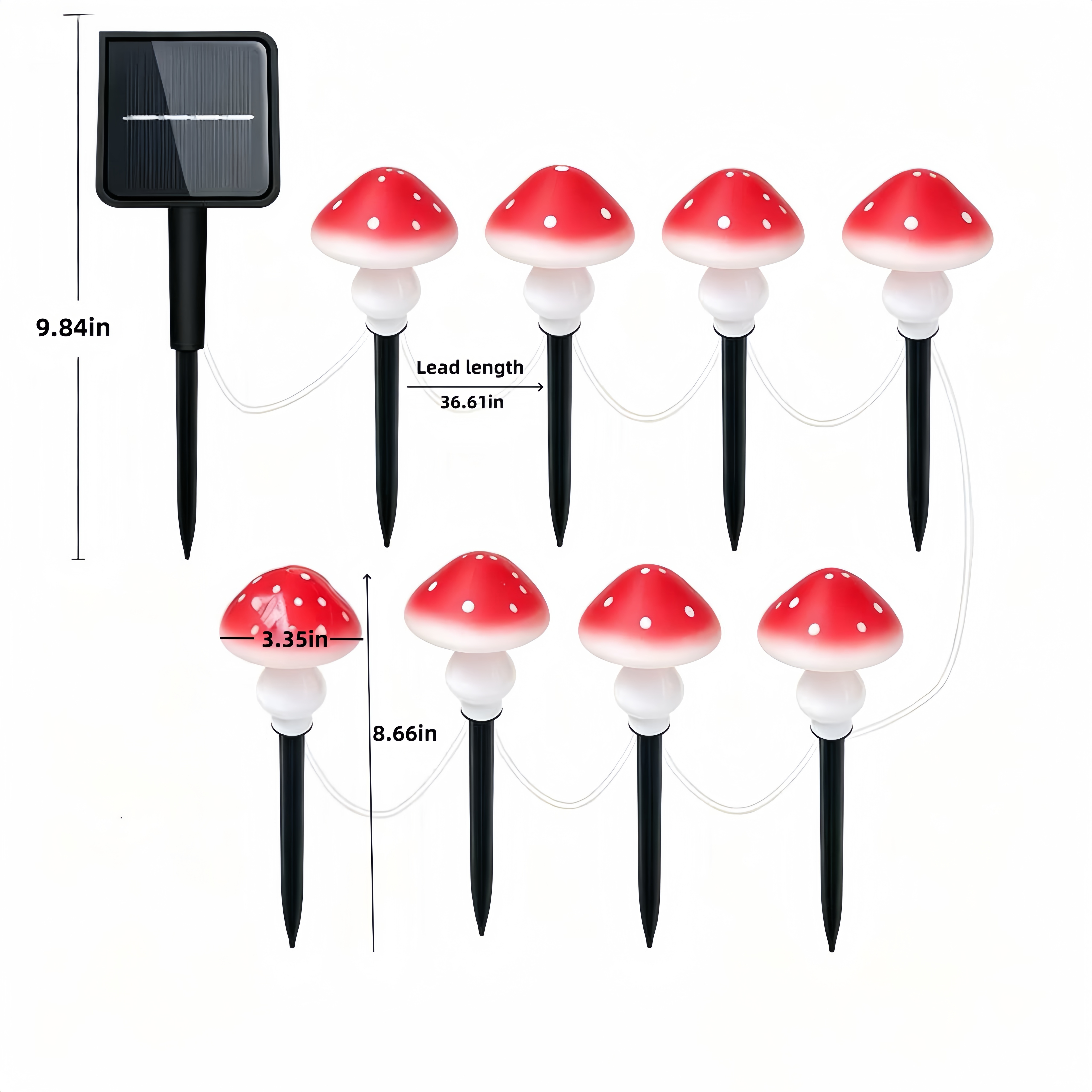 Solar Mushroom String Lights W – обзор и цена Christmas Lights Outdoor