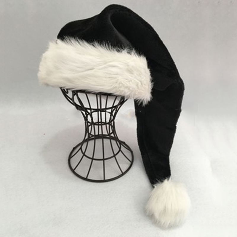 Christmas Santa Hat Black Long – обзор и цена Santa Hat Plush