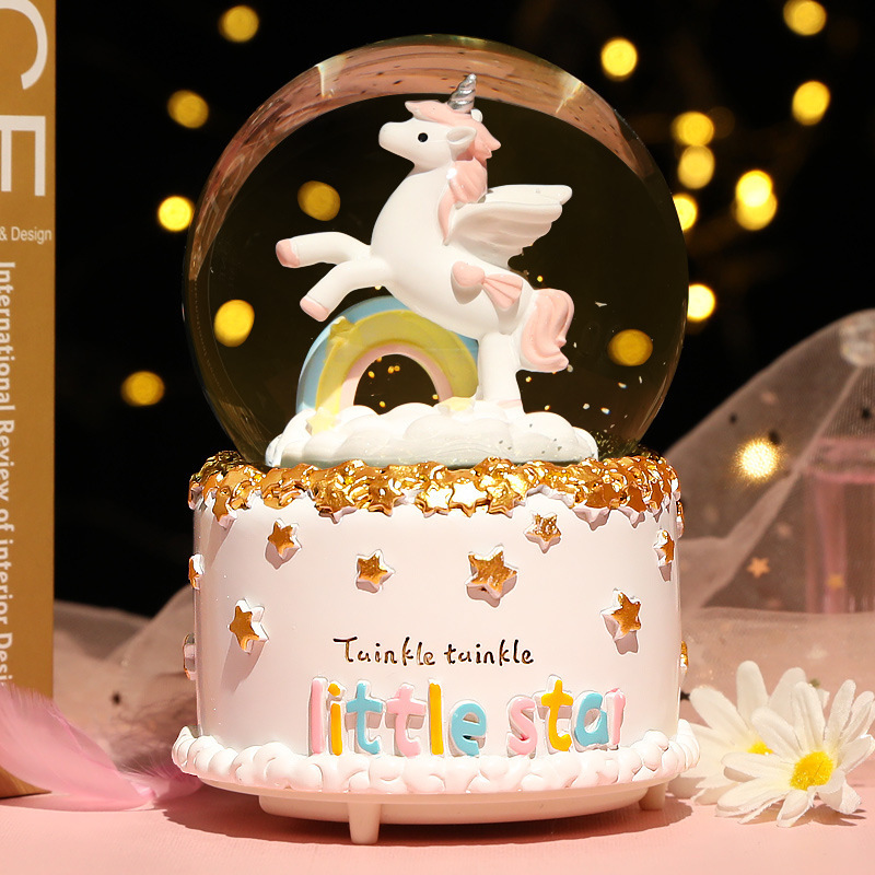 New Crystal Ball Music Box Gir – обзор и цена Snow Globe Musical